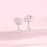 Aurora Winter Flower Earrings 925 Silver