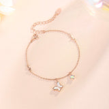 Shella Shell Butterfly Bracelet 925 Silver