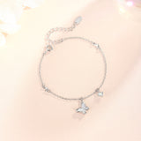 Shella Shell Butterfly Bracelet 925 Silver