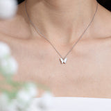Shella Shell Butterfly Necklace 925 Silver