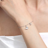 Shella Shell Butterfly Bracelet 925 Silver