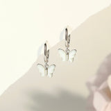 Shella Shell Butterfly Huggies 925 Silver