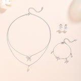 Elena Clover Freshwater Pearl Earrings 925 Silver