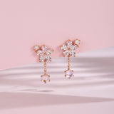 Aurora Winter Flower Earrings 925 Silver