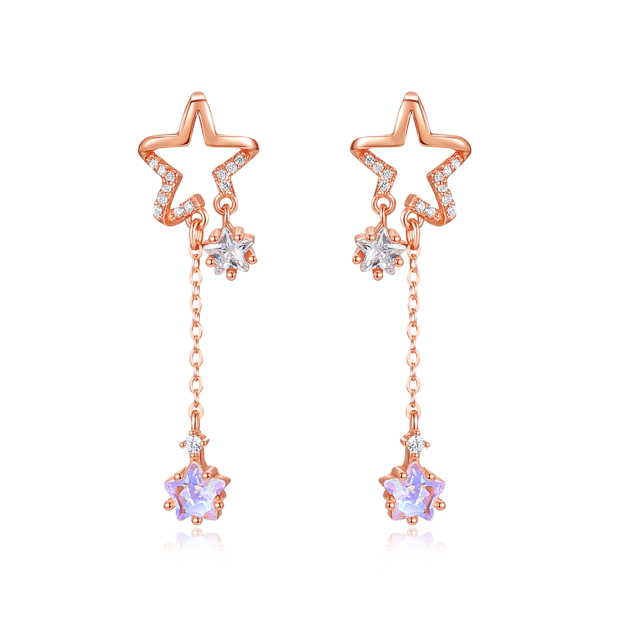 Aurora Byeol Dangling Earrings 925 Silver
