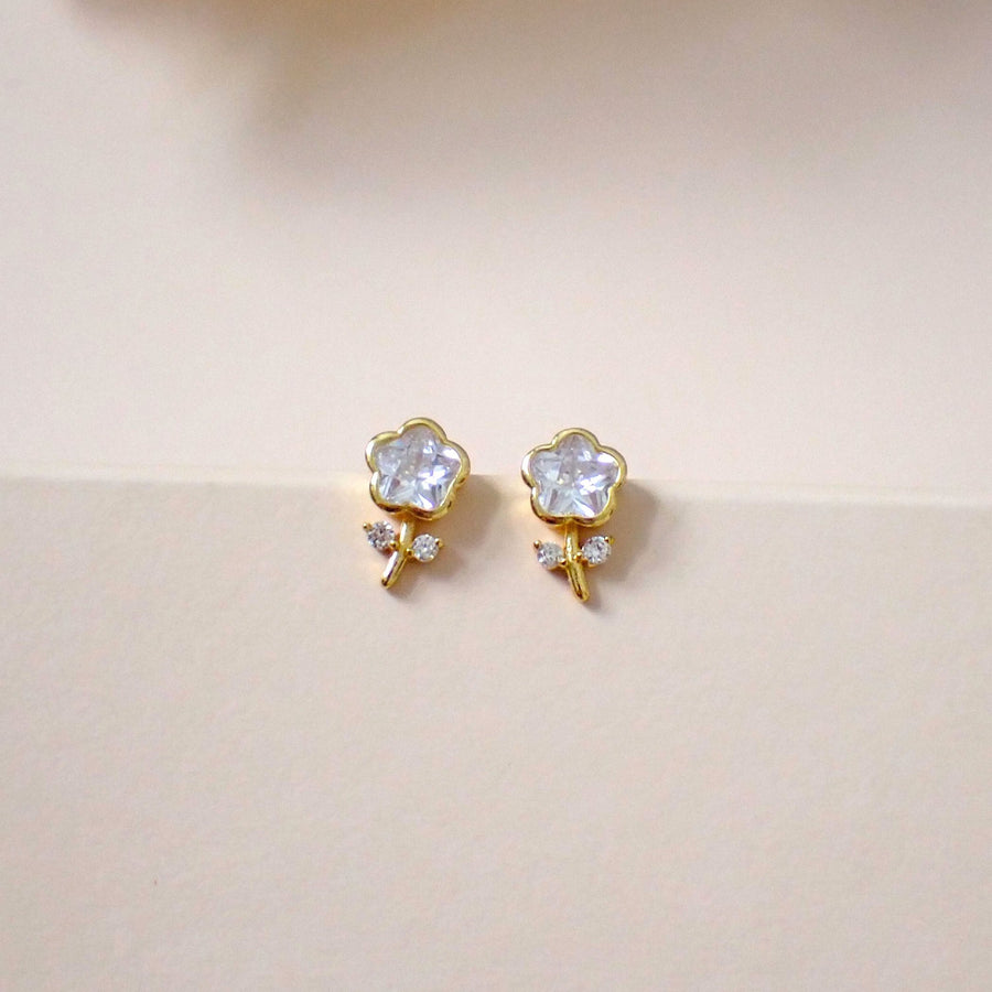 Topi Flower Pedicel Earstud 925 Silver