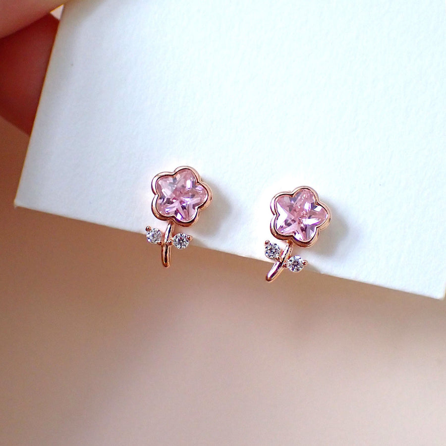 Topi Flower Pedicel Earstud 925 Silver