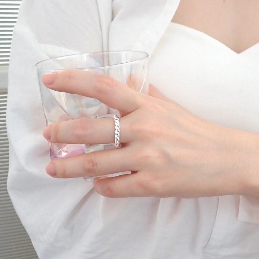Twist Ring 925 Silver