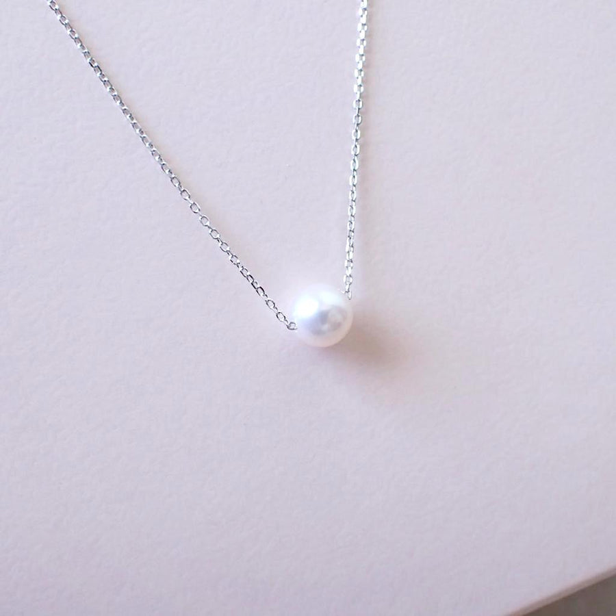 Dainty Pearl Necklace 925 Silver