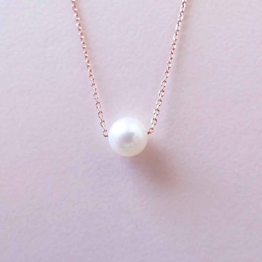 Dainty Pearl Necklace 925 Silver