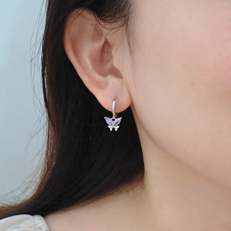 Hanni Butterfly Huggies 925 Silver