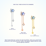 Aurora Berri Star Earrings 925 Silver