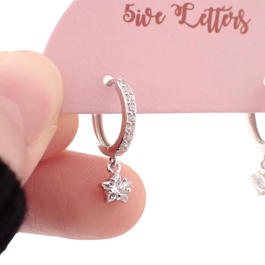 Dainty Star Huggies 925 Silver