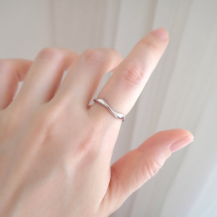 Baby Nara Wavy Ring 925 Silver