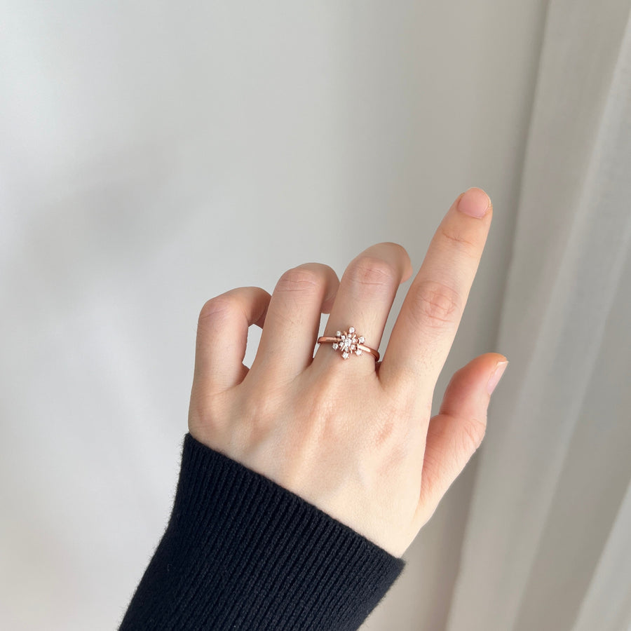 Spinning Snowflake Ring 925 Silver