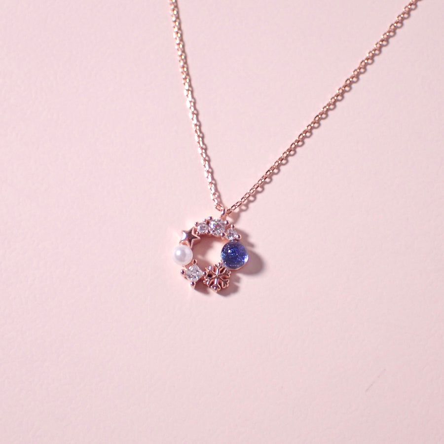 Winter Snowflake Necklace 925 Silver