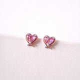 Kagi Heart Earstud 925 Silver