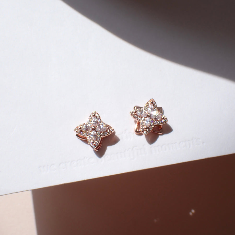 Spinning Clover Earrings 925 Silver