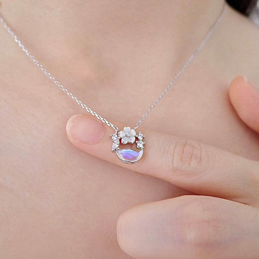 Aurora Sakura Ocean Necklace 925 Silver