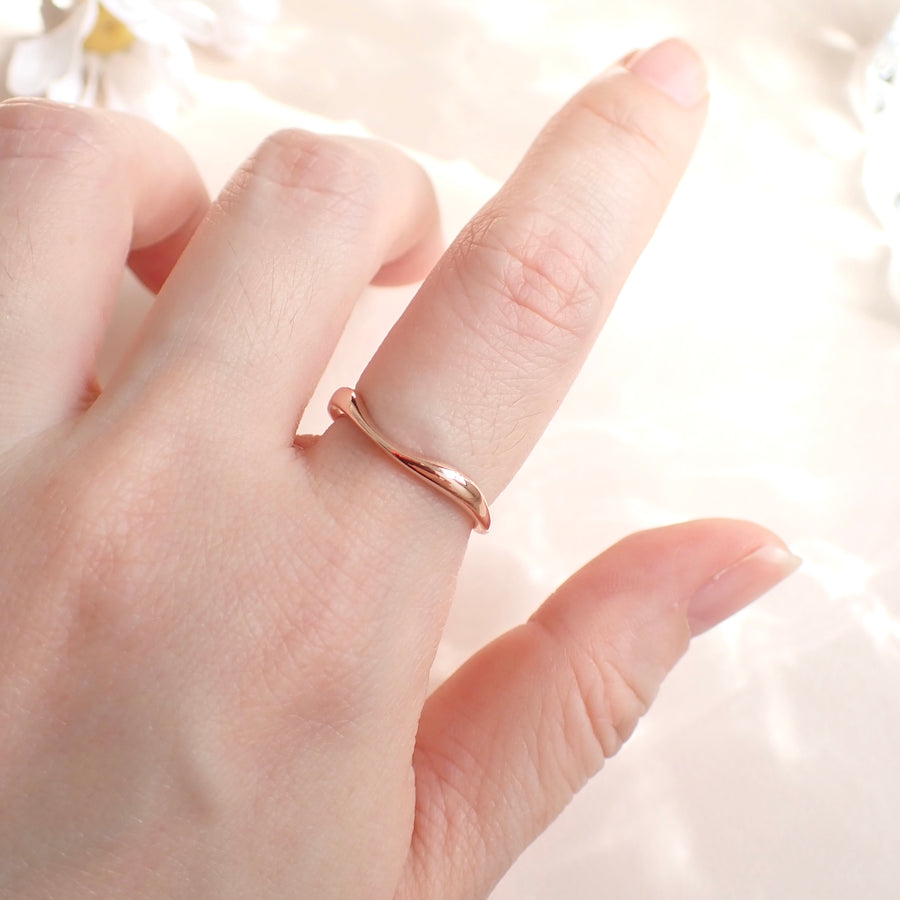 Baby Nara Wavy Ring 925 Silver
