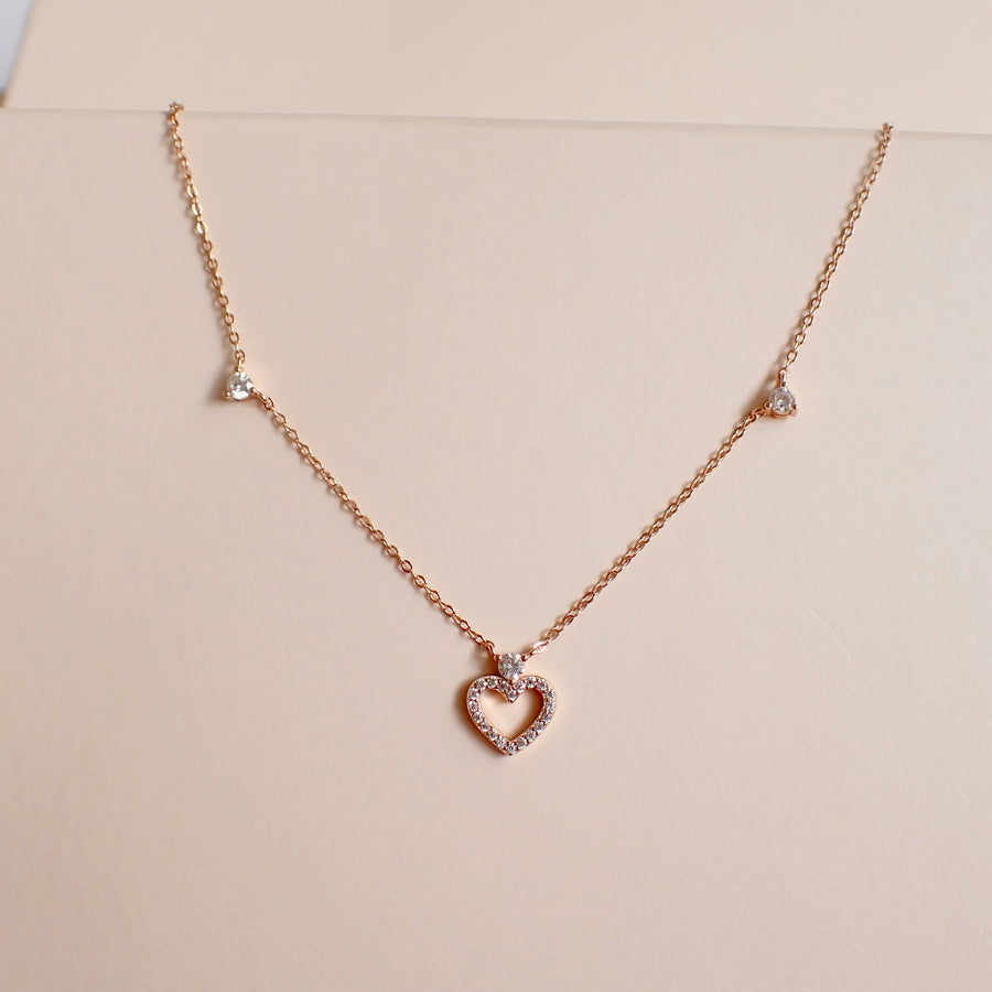 Christie Heart Necklace 925 Silver