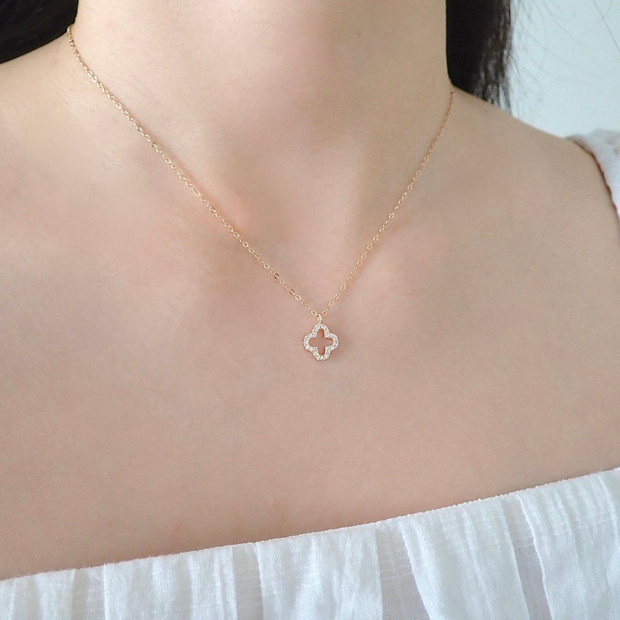 Cassie Clover Necklace 925 Silver