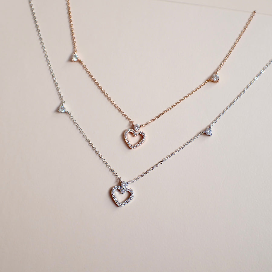 Christie Heart Necklace 925 Silver