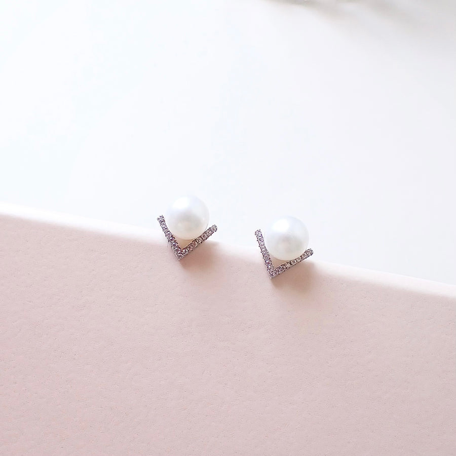 Sammy Freshwater Pearl Stud 925 Silver