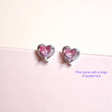 Kagi Heart Earstud 925 Silver