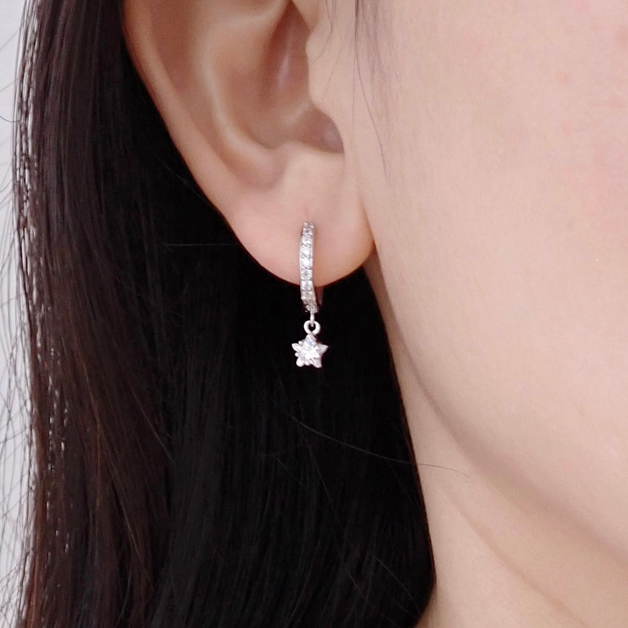 Dainty Star Huggies 925 Silver