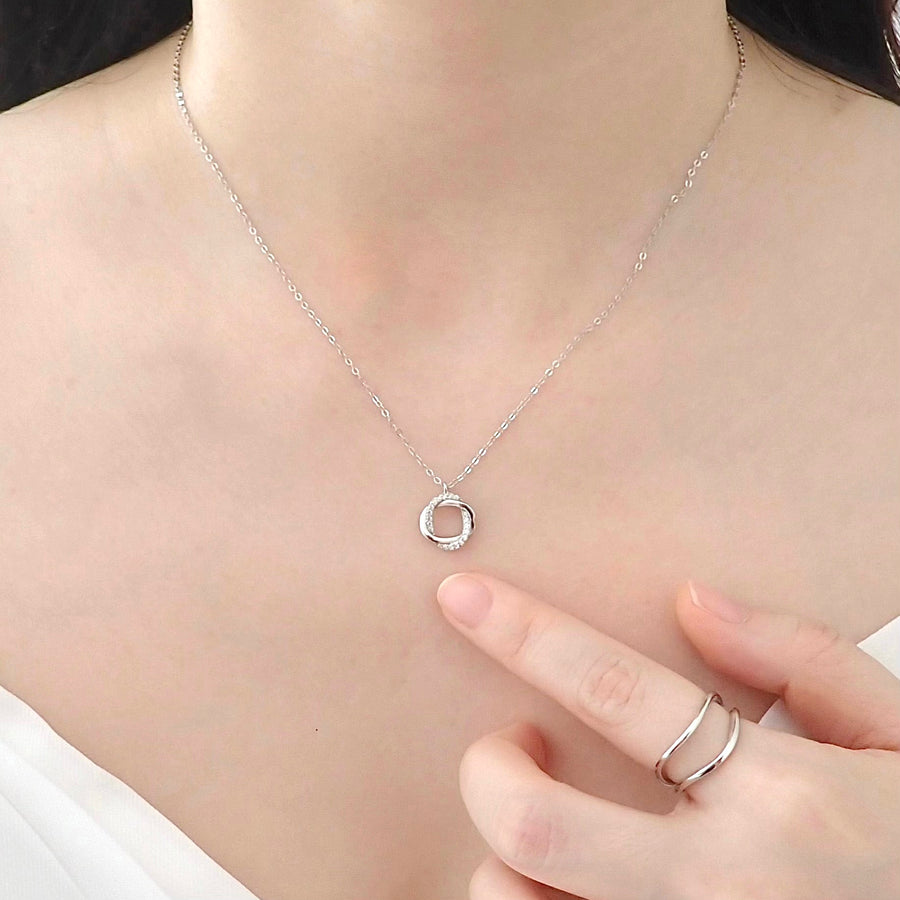 Jina Twirly Necklace 925 Silver