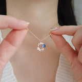 Winter Snowflake Necklace 925 Silver