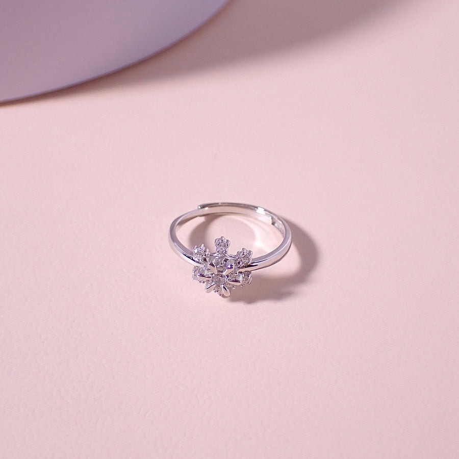 Spinning Snowflake Ring 925 Silver