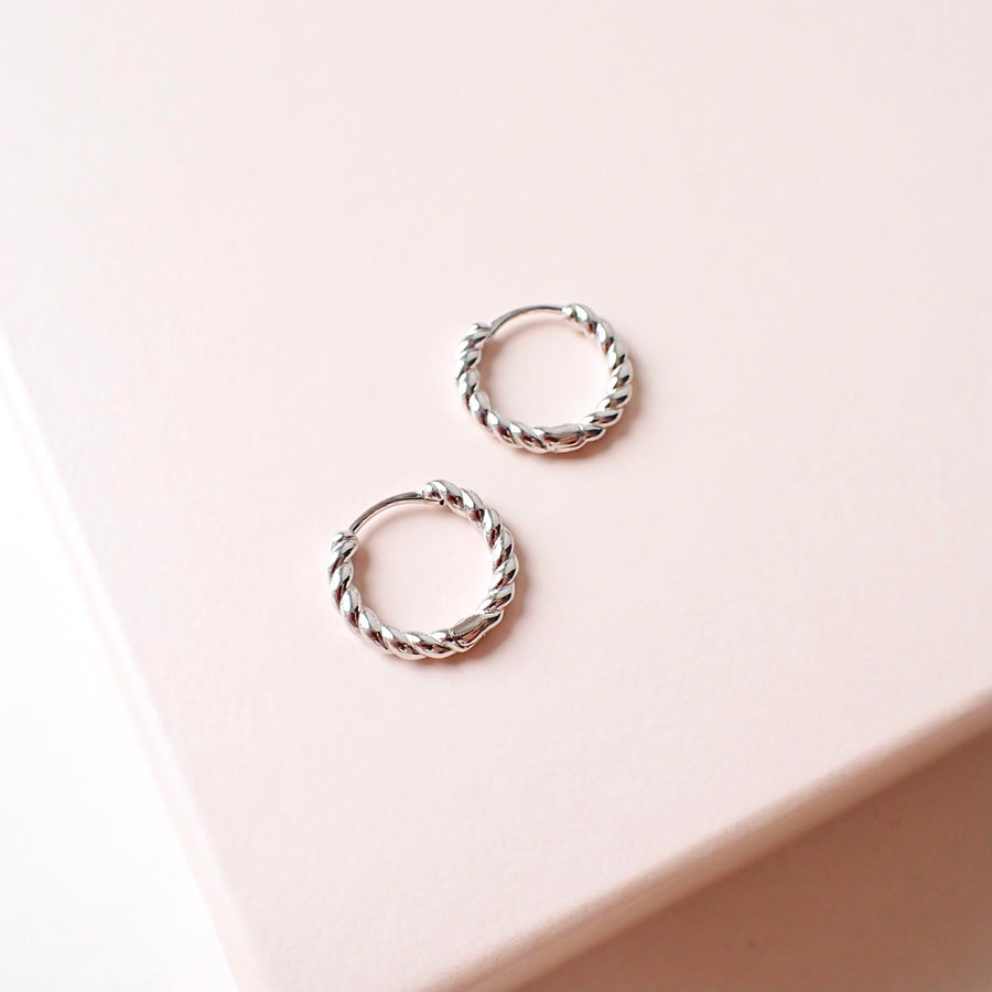 Twist Huggies 925 Silver