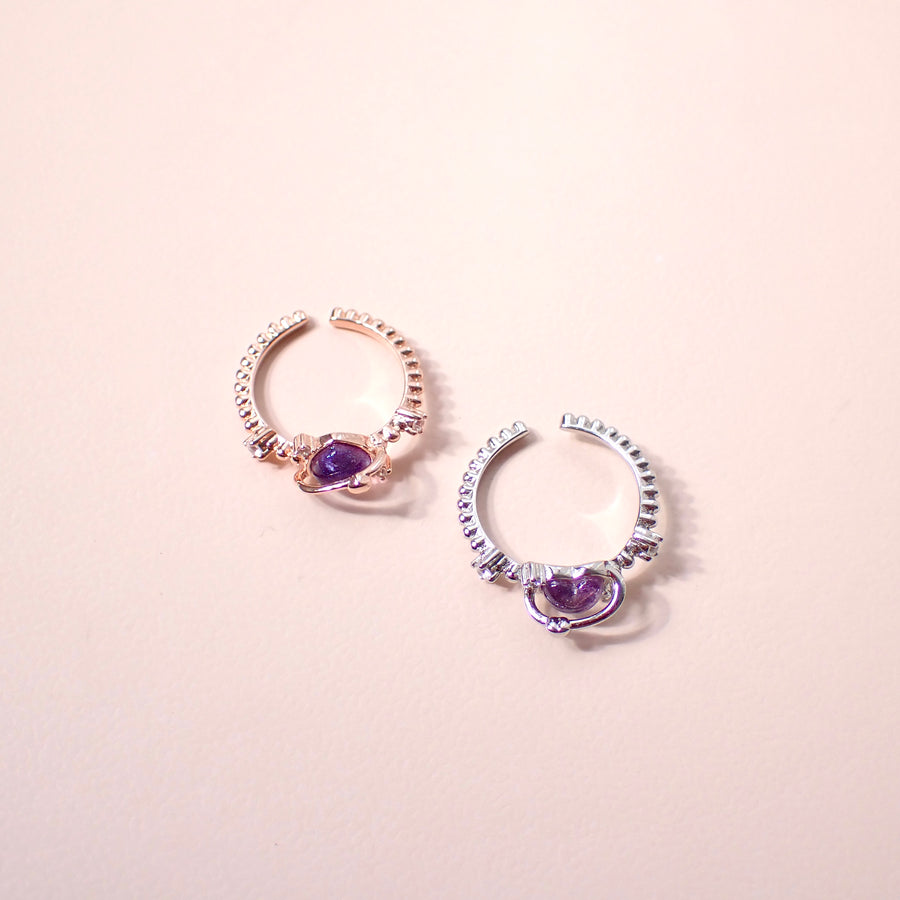 Aurora Heart Ring 925 Silver