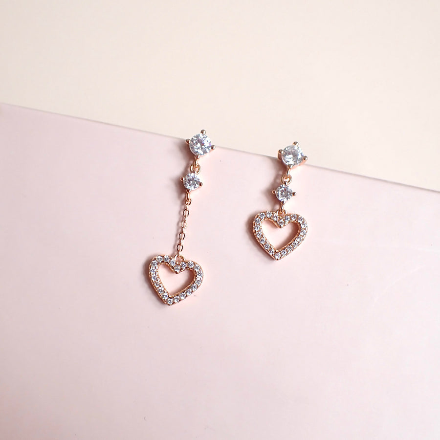 Christie Heart Earrings 925 Silver