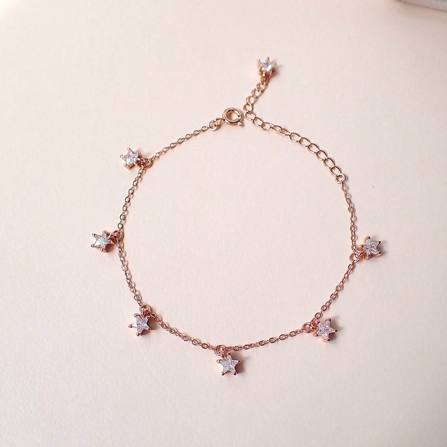 Dainty Star Bracelet 925 Silver