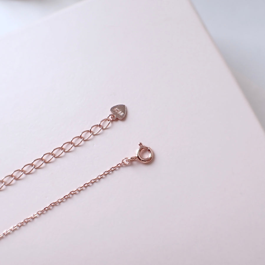 Double Ring Necklace 925 Silver