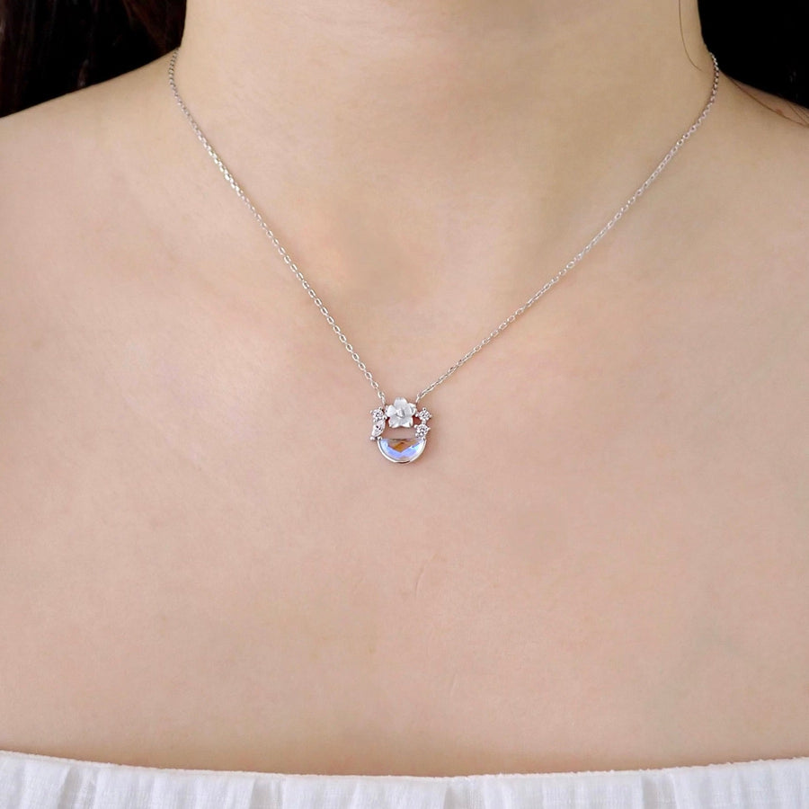 Aurora Sakura Ocean Necklace 925 Silver