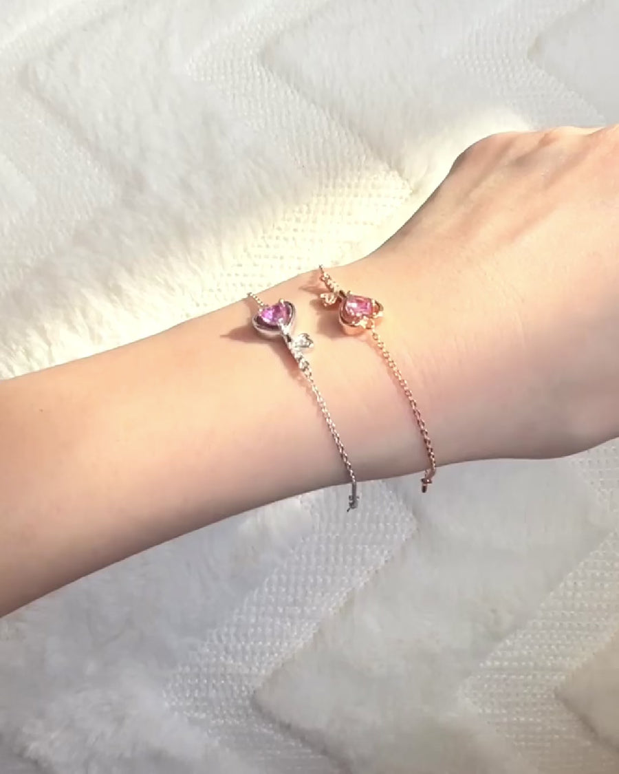 Kagi Heart Bracelet 925 Silver