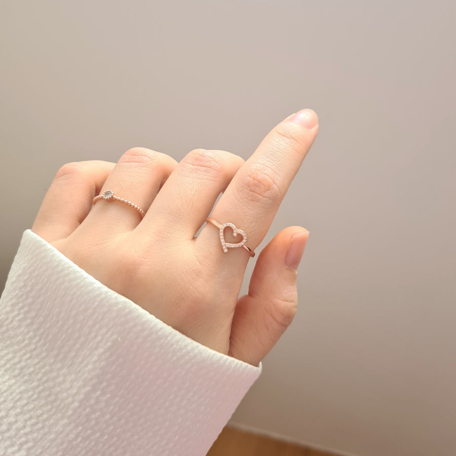 Suzi Heart Ring 925 Silver