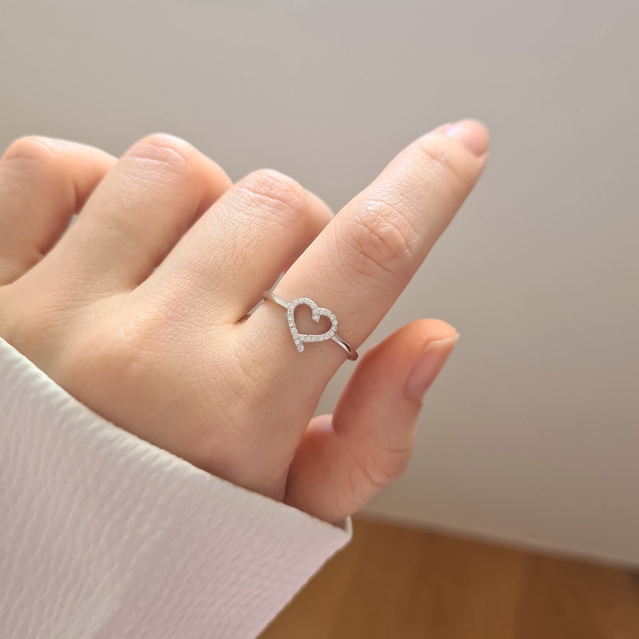 Suzi Heart Ring 925 Silver
