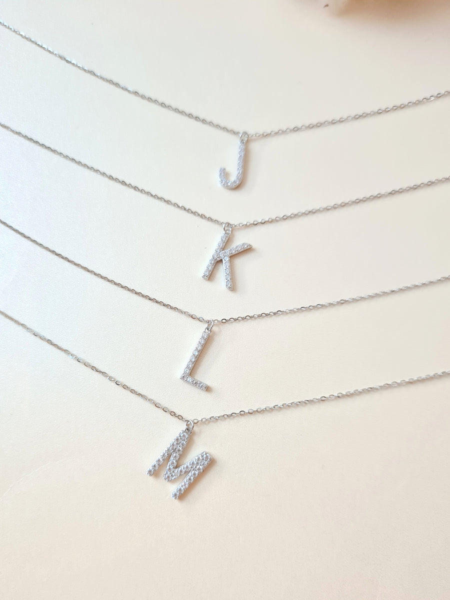 Initial Necklace 925 Silver