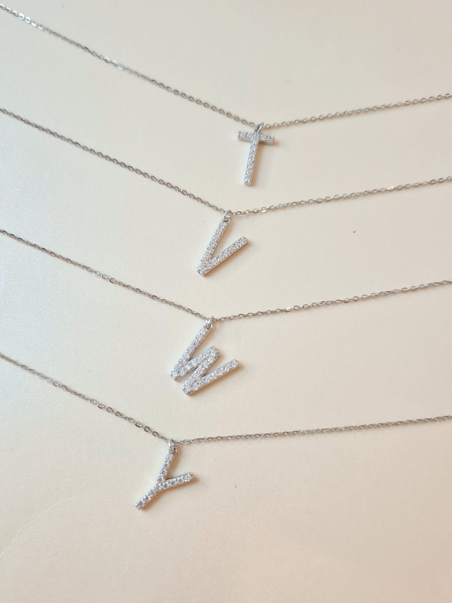 Initial Necklace 925 Silver