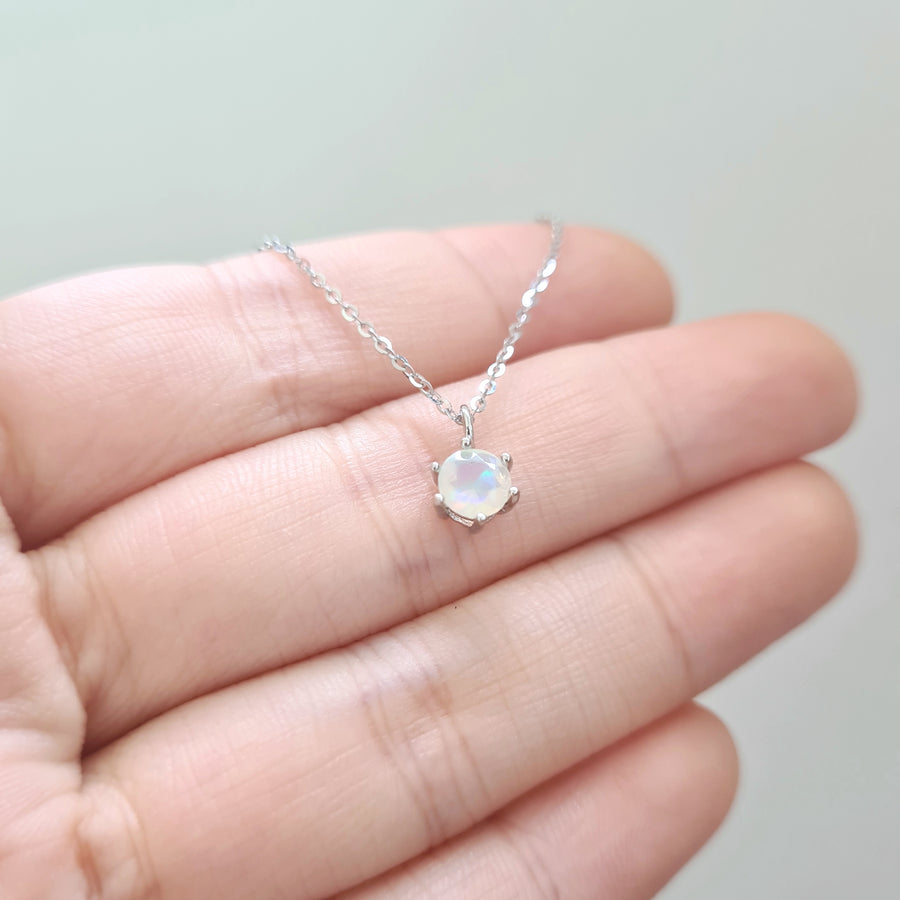 Birthstone Necklace 925 Silver