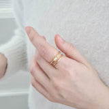 Kayla Mini Rice Pearl Ring 925 Silver