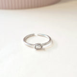 Kayla Mini Rice Pearl Ring 925 Silver