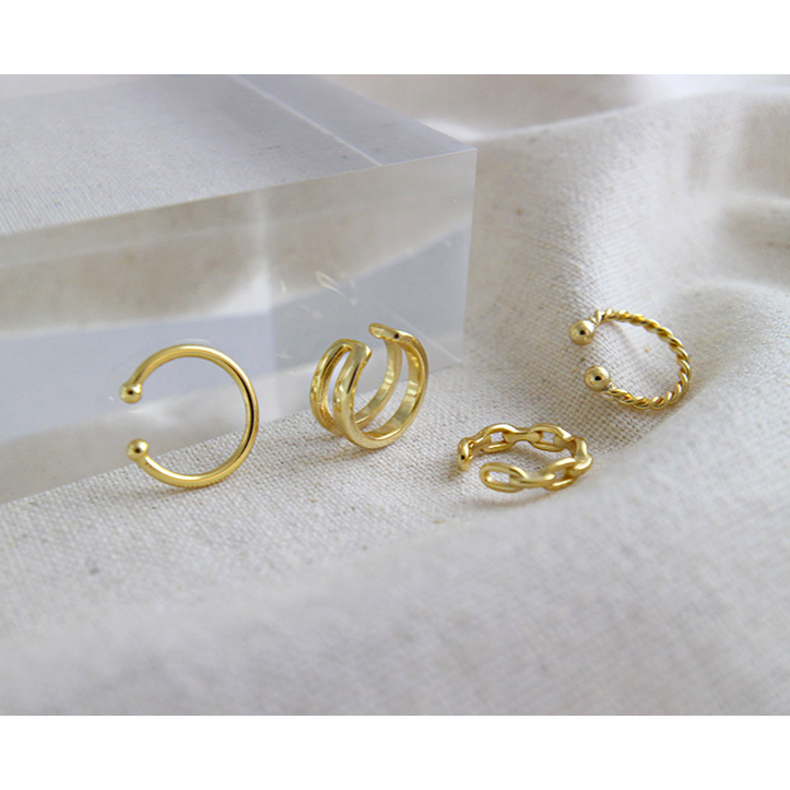 Earcuff Gold Plated (1 piece) S925