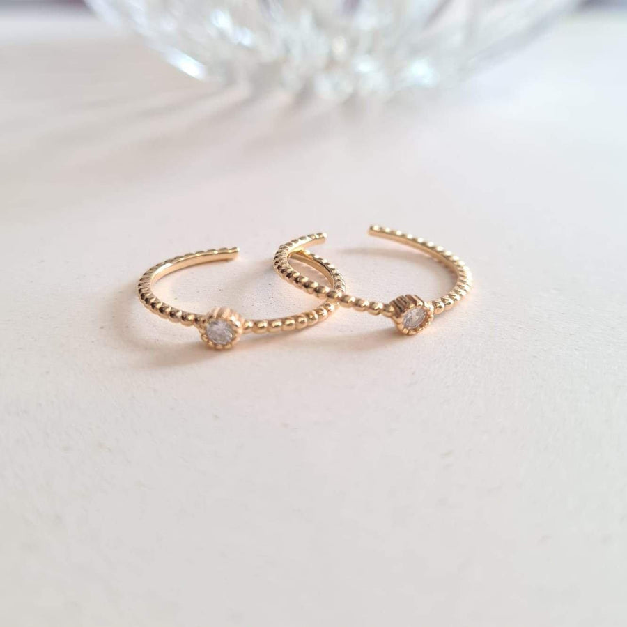 Mini Diamond Ring 925 Silver