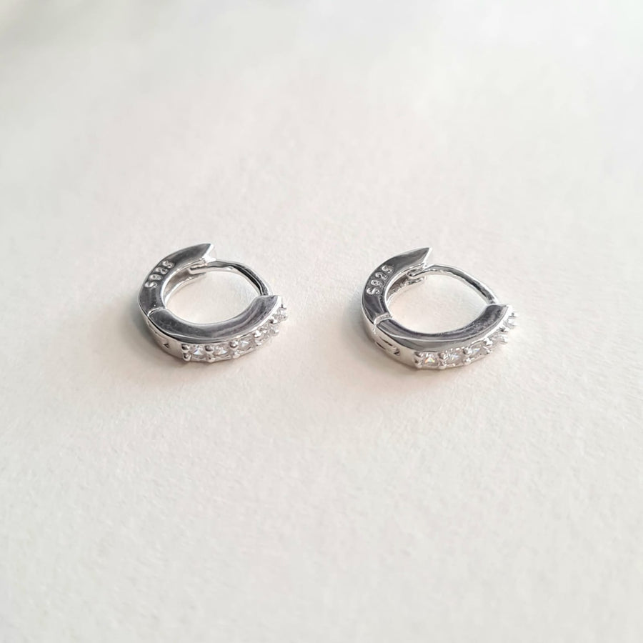 Diamond Huggies 925 Silver